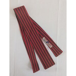 Tricot Cavalier of Louisville Square End Tie 50s Rockabilly Red Blue Stripe